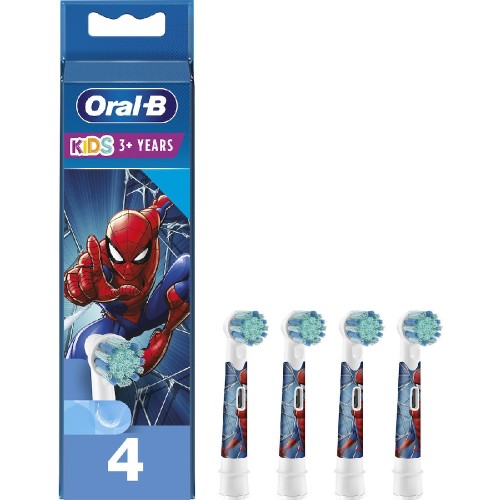 ΒΟΥΡΤΣΑΚΙΑ ΟΔΟΝΤΟΒΟΥΡΤΣΑΣ BRAUN ORAL-B (80826597) SPIDERMAN KIDS 4τμχ